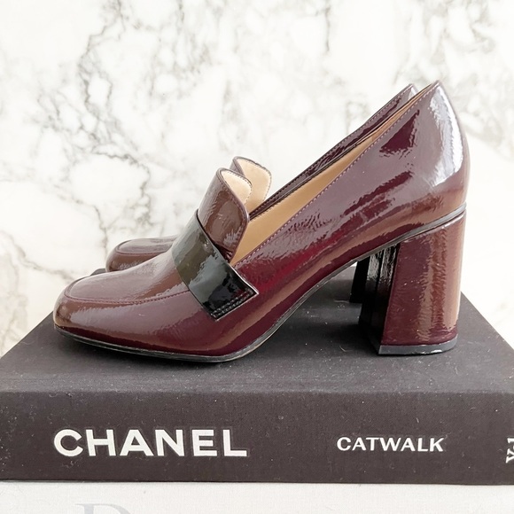 BNWT Franco Sarto Patent Block Heel Dress Loafer - Picture 7 of 10